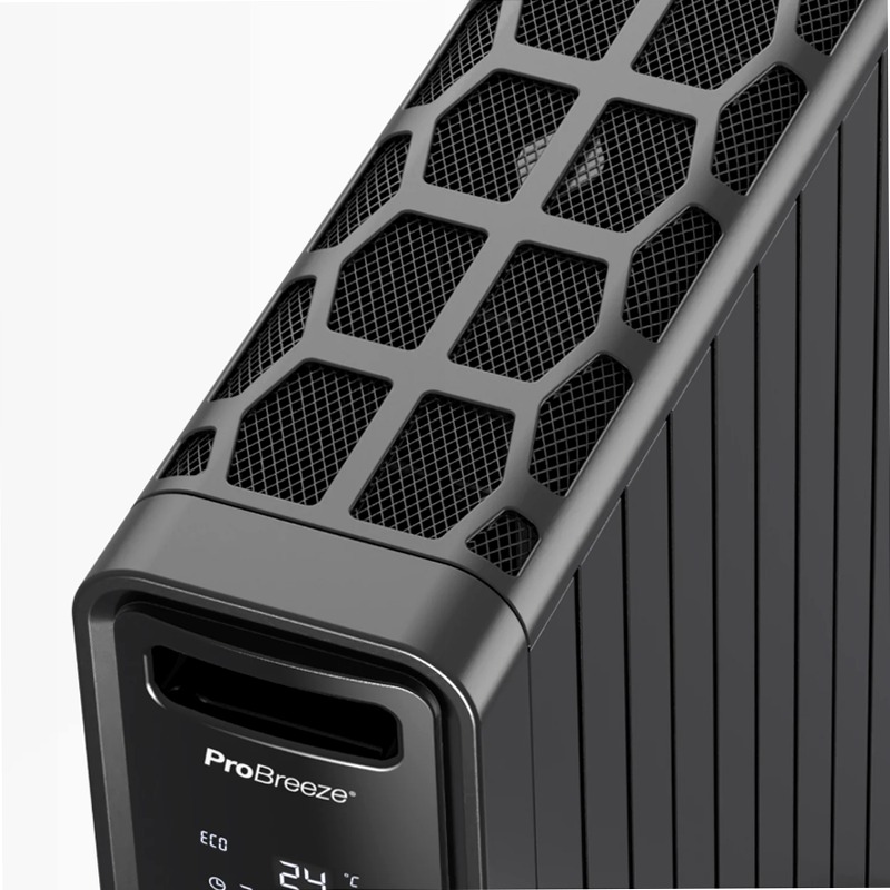 Radiatore digitale oil-free da 2000 W - nero