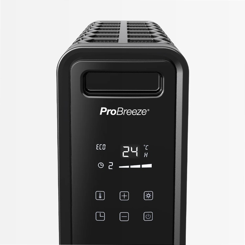 Radiatore digitale oil-free da 2000 W - nero