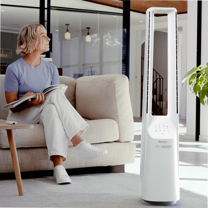 Ventilatore a torre senza lama da 40" - Bianco