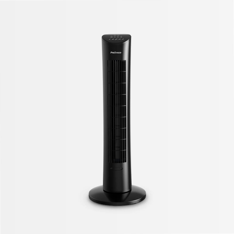 Ventilatore a torre oscillante 30" - nero