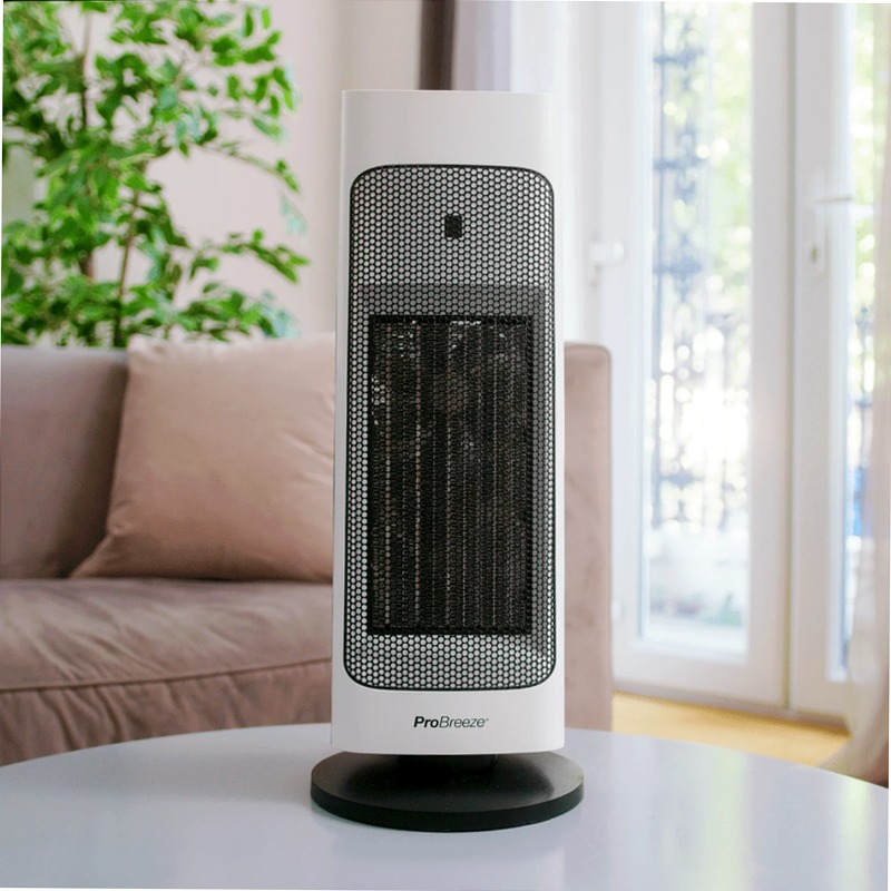 Termoventilatore a torre in ceramica da 2000 W Bianco