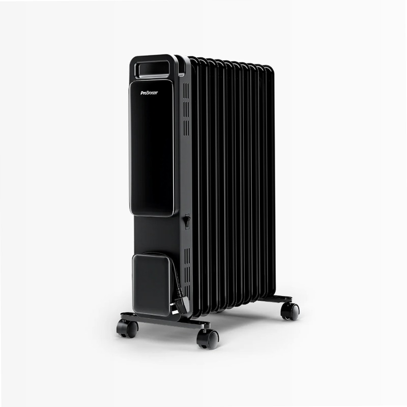 OmniWarm Radiatore a Olio 2500W - Controllo Wi-Fi e Modo Eco Nero