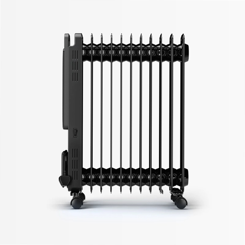OmniWarm Radiatore a Olio 2500W - Controllo Wi-Fi e Modo Eco Nero
