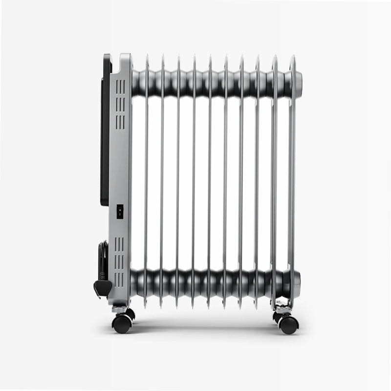 OmniWarm Radiatore a Olio 2500W - Controllo Wi-Fi e Modo Eco Nero