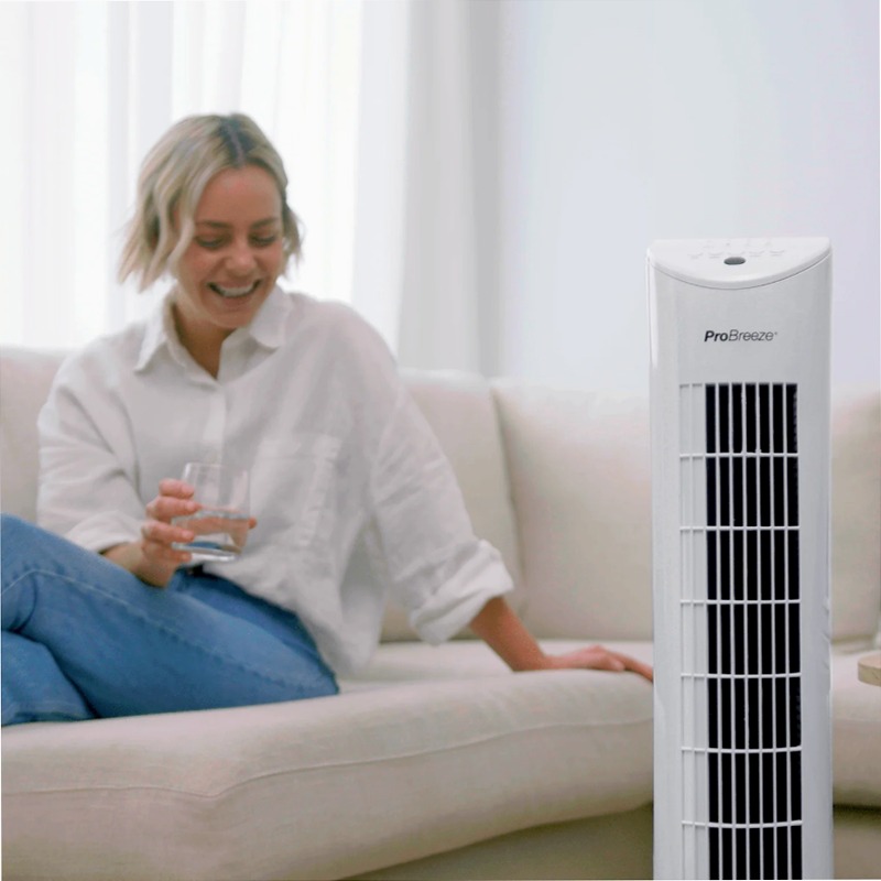 Ventilatore a torre oscillante 30"