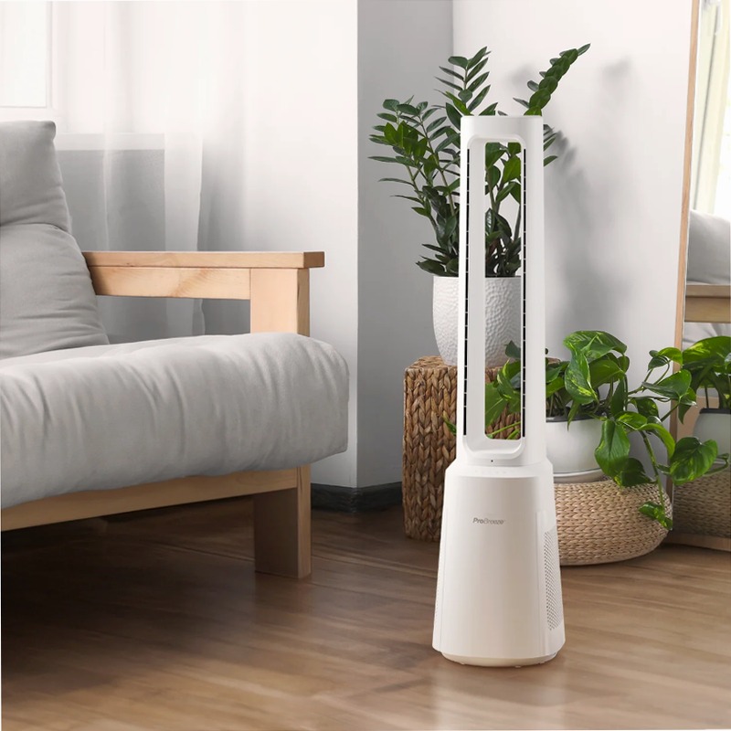 OmniAir Ventilatore a torre premium senza pale