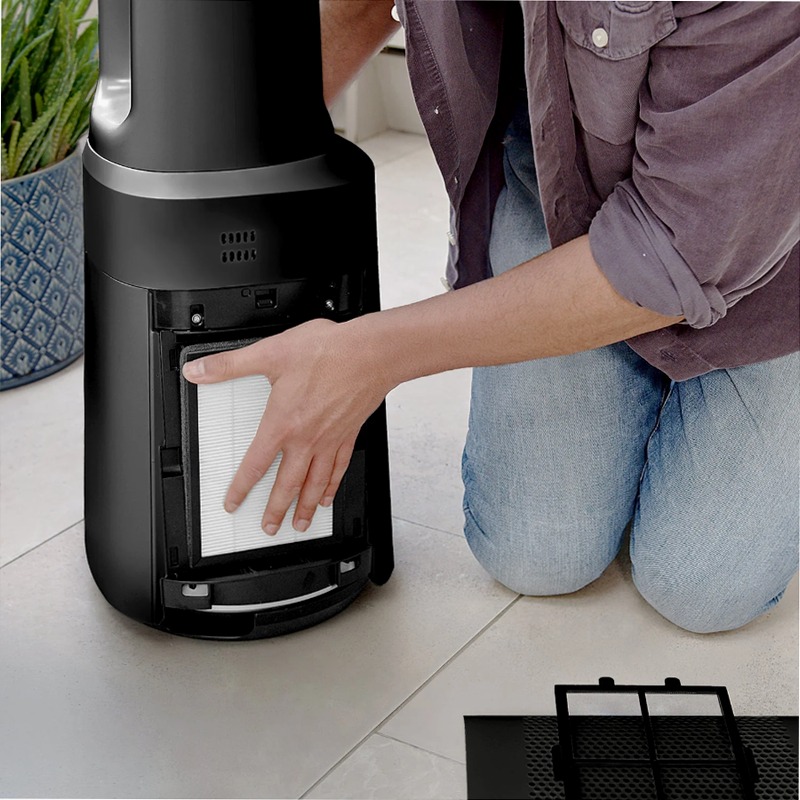 OmniAir 41" Ventilatore a torre senza pale con purificatore d'aria