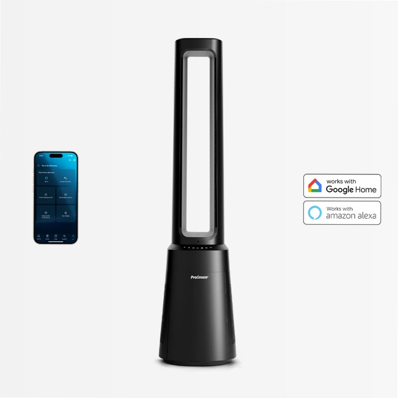 OmniAir 41" Ventilatore a torre senza pale con purificatore d'aria