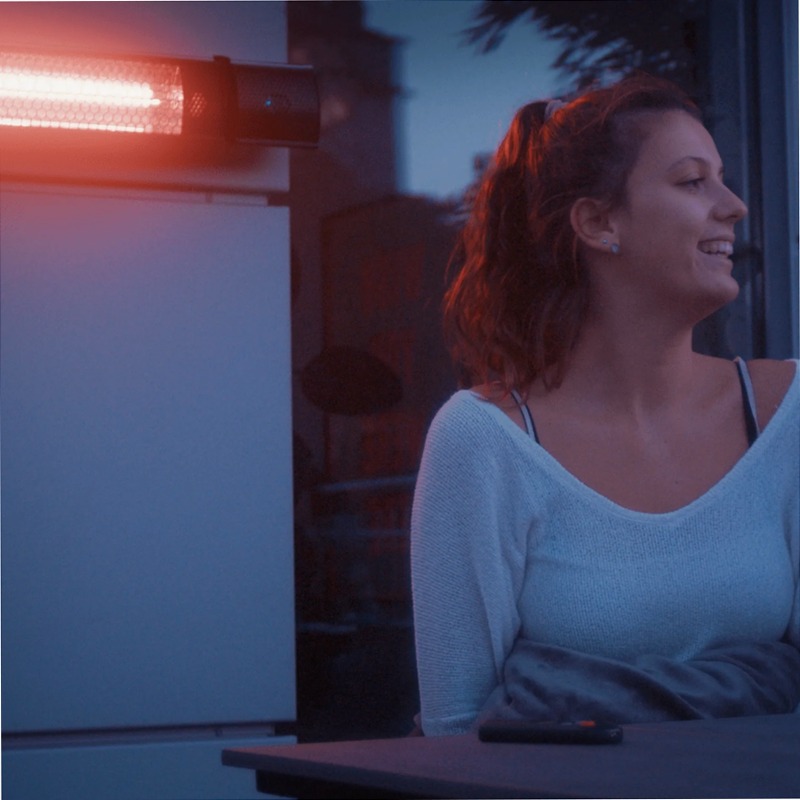 Riscaldatore a Parete Infrarosso per Esterni