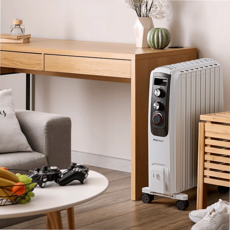 Radiatore olio 2000W con display digitale Beige