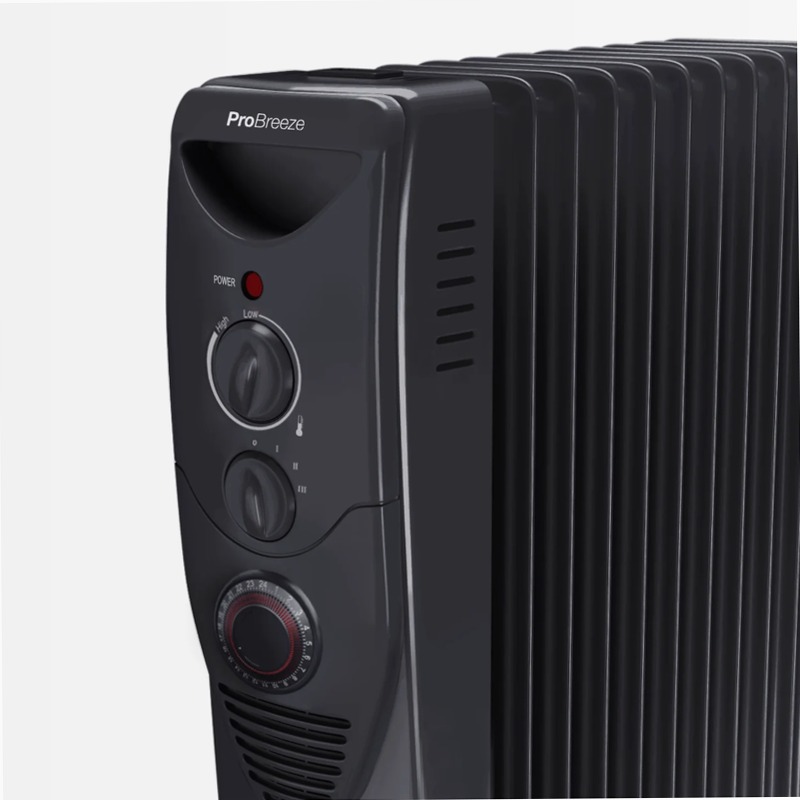 Radiatore ad olio da 2500 W - nero