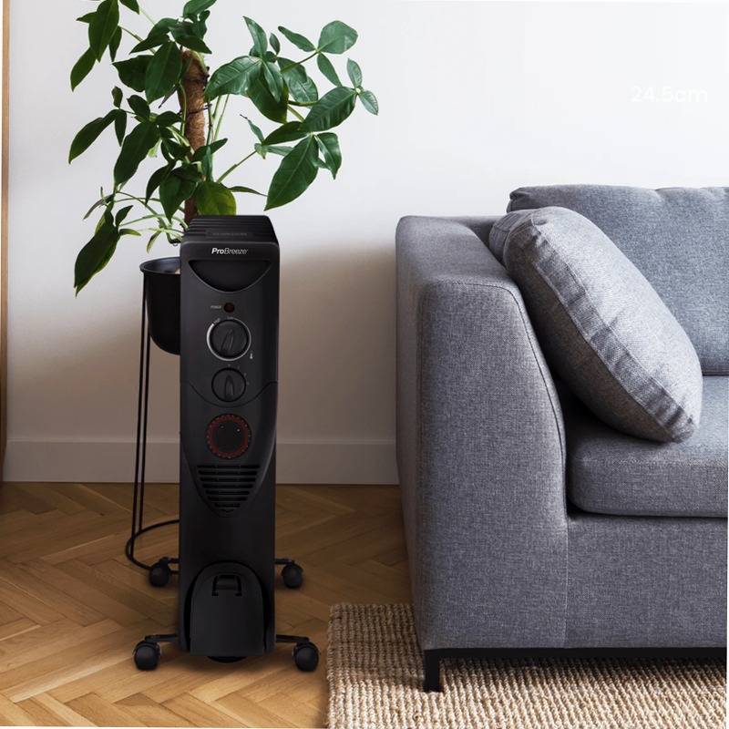 Radiatore ad olio da 2500 W - nero