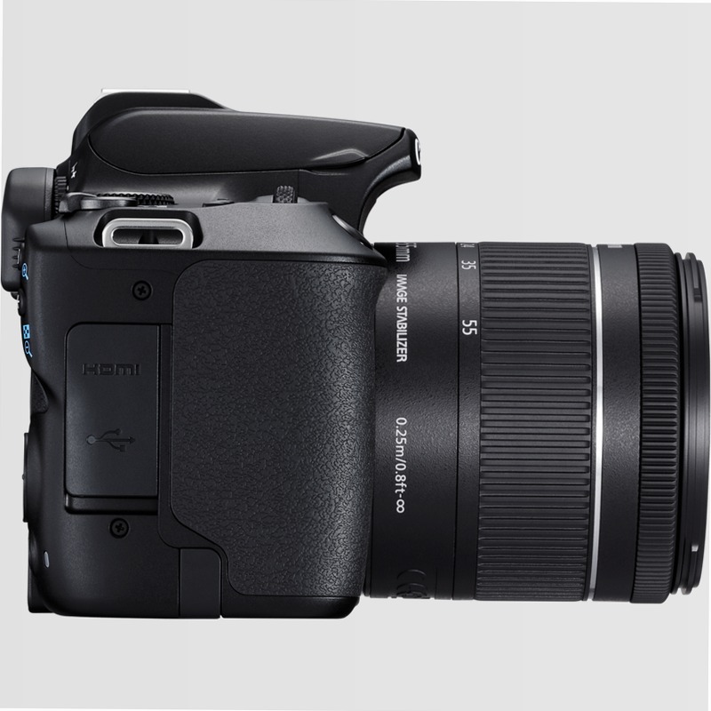 Fotocamera Canon EOS 250D + Obiettivo EF-S 18-55mm + Batteria di Ricambio