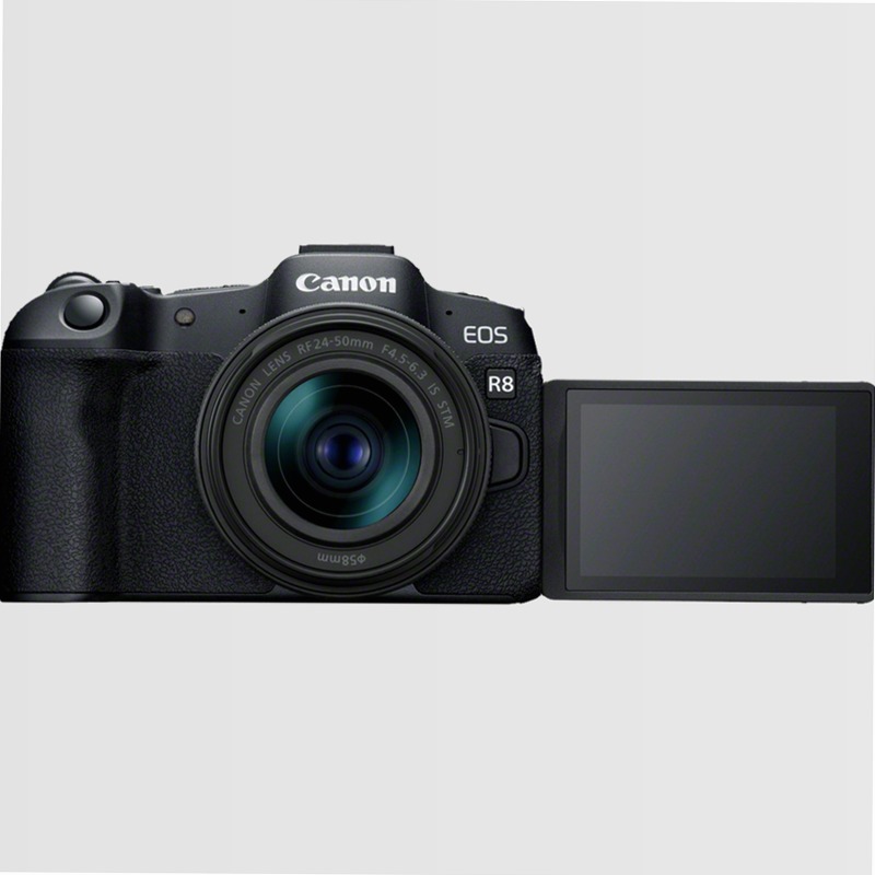 Fotocamera Mirrorless Canon EOS R8 + Obiettivo RF 24-50mm F4.5-6.3 IS STM