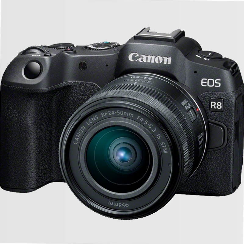 Fotocamera Mirrorless Canon EOS R8 + Obiettivo RF 24-50mm F4.5-6.3 IS STM