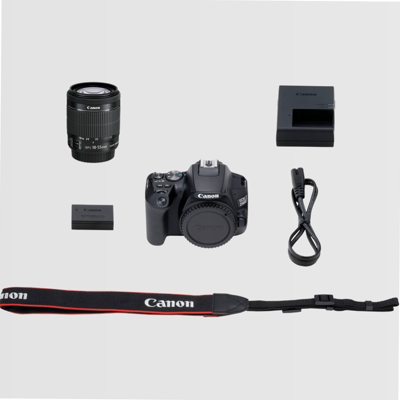 Fotocamera Canon EOS 250D + Obiettivo EF-S 18-55mm