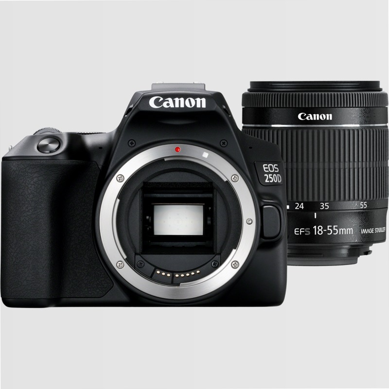 Fotocamera Canon EOS 250D + Obiettivo EF-S 18-55mm