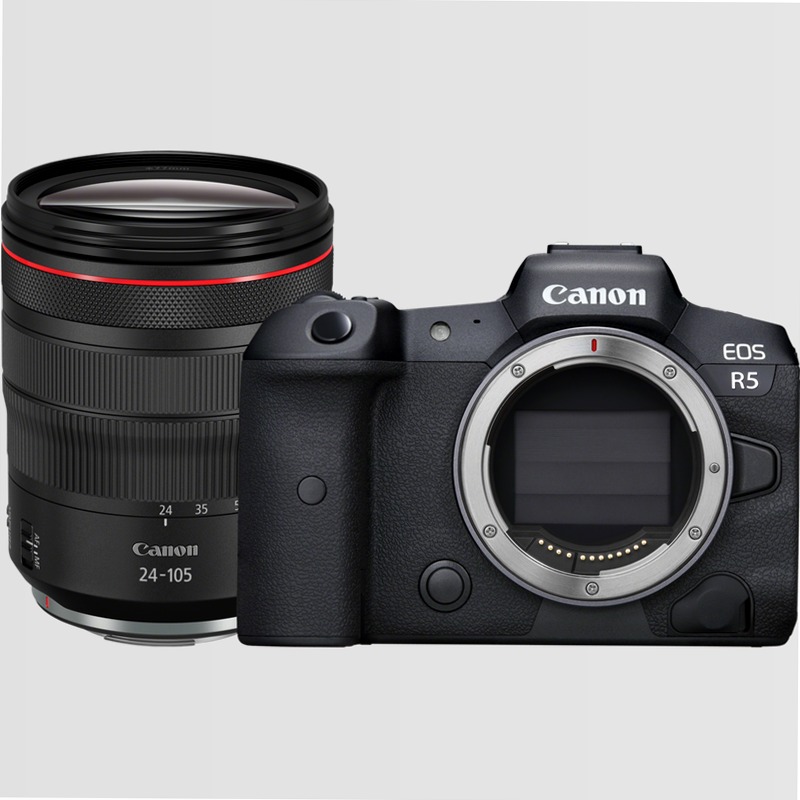 Fotocamera Mirrorless Canon EOS R5 + Obiettivo RF 24-105mm F4 L IS USM
