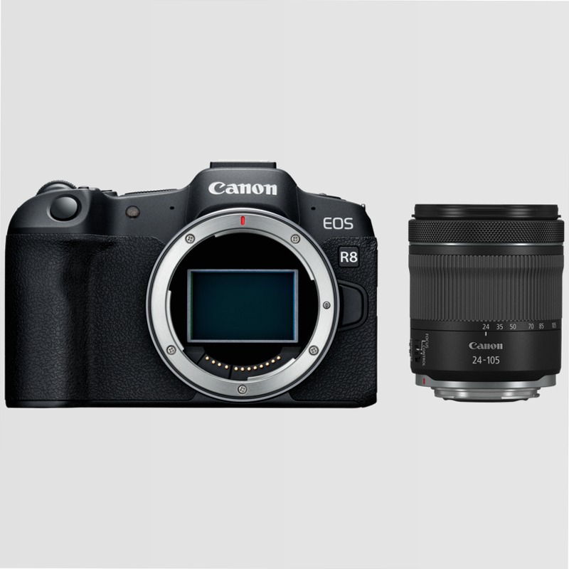 Fotocamera Mirrorless Canon EOS R8 e Obiettivo RF 24-105mm F4.0-7.1 IS STM