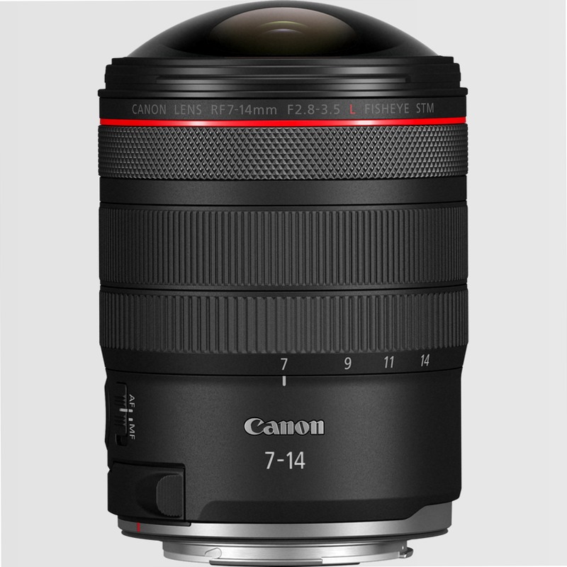 Obiettivo Canon RF 7-14mm F2.8-3.5 L FISHEYE STM 7mm 2.8f/