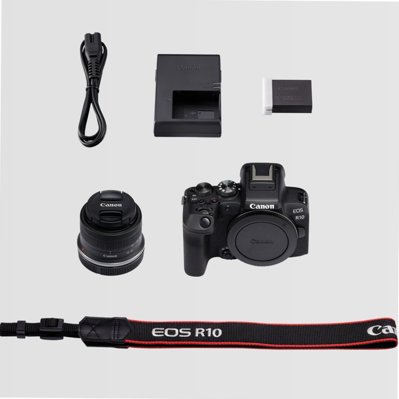 Fotocamera Mirrorless Canon EOS R10 + Obiettivo RF-S 18-45mm