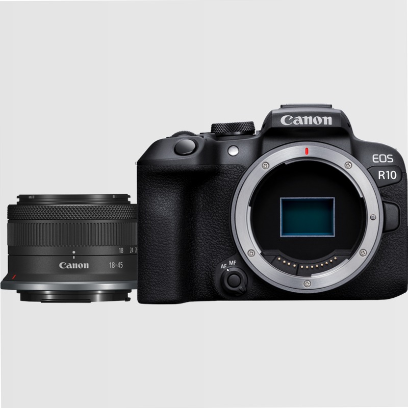 Fotocamera Mirrorless Canon EOS R10 + Obiettivo RF-S 18-45mm