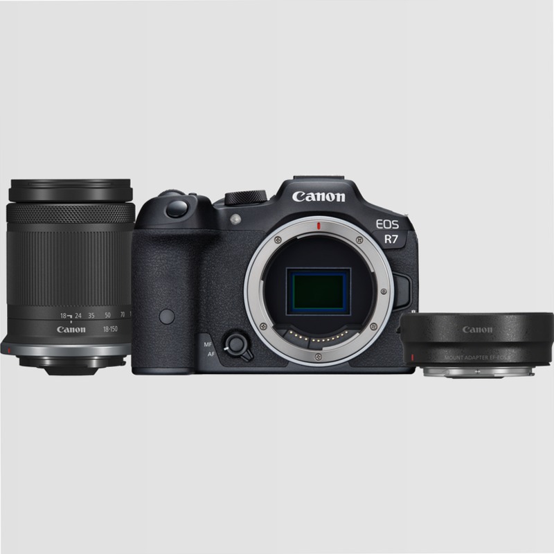 Fotocamera Mirrorless Canon EOS R7 + Obiettivo RF-S 18-150mm 3f/