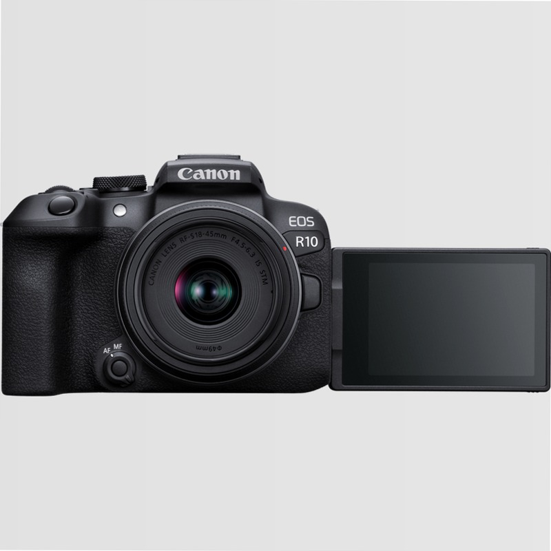 Fotocamera Mirrorless Canon EOS R10 + Obiettivo RF-S 18-45mm