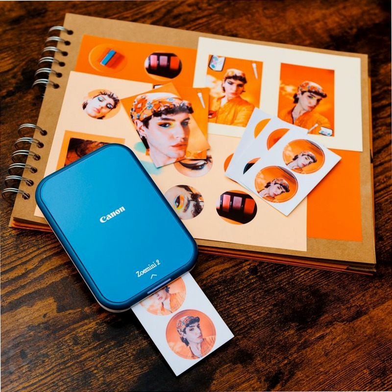 Stampante fotografica portatile Canon Zoemini 2, blu marino 50ppm