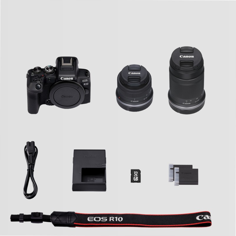 Fotocamera Mirrorless Canon EOS R10 + Obiettivi RF-S
