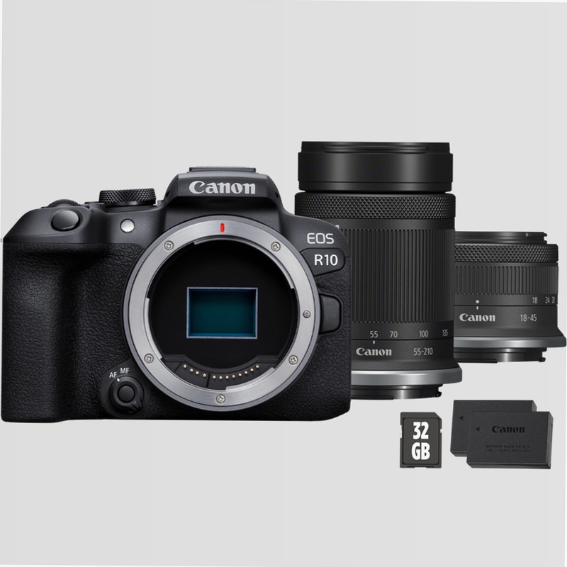 Fotocamera Mirrorless Canon EOS R10 + Obiettivi RF-S