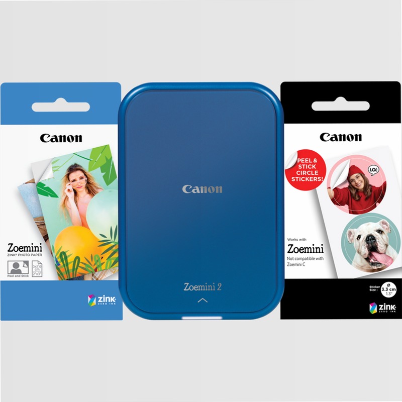 Stampante fotografica portatile Canon Zoemini 2 + Carte ZINK™ 50ppm