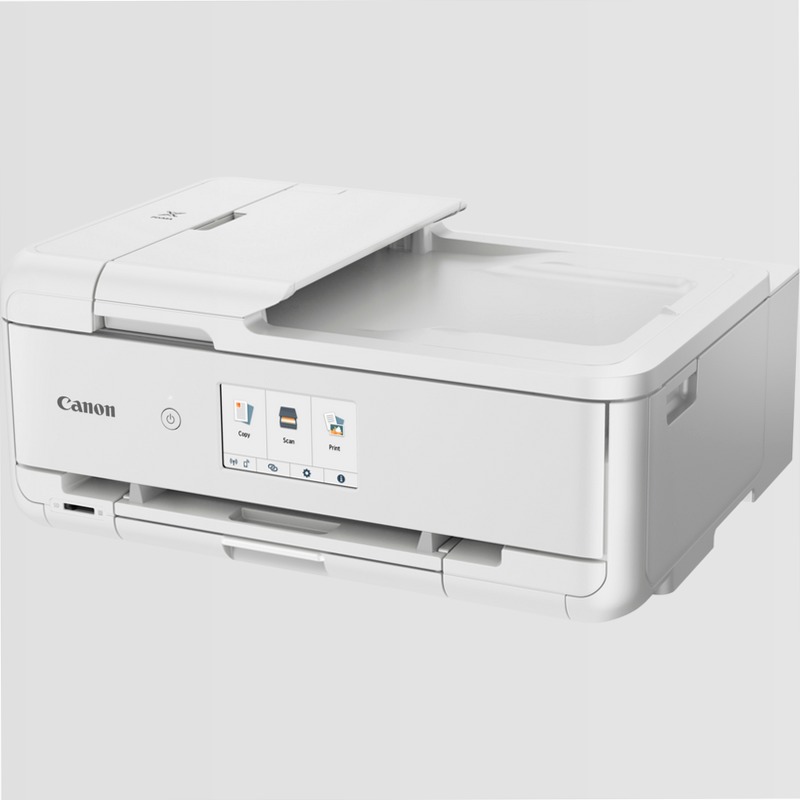 Stampante fotografica wireless inkjet a colori multifunzione Canon PIXMA TS9551Ca, Bianca