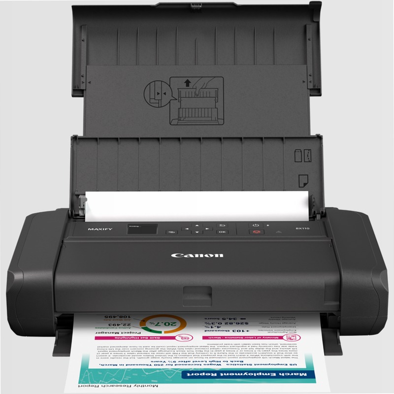 Canon MAXIFY BX110 - Stampa ovunque con la tua batteria ricaricabile 50fogli A4 9ppm