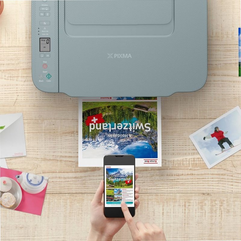 Canon PIXMA TS3752i Blu - Stampante Fotografica Multifunzione Inkjet Cartucce