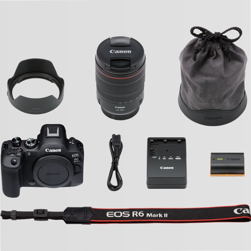 Fotocamera Mirrorless Canon EOS R6 Mark II + Obiettivo RF 24-105mm F4 L IS USM 4f/