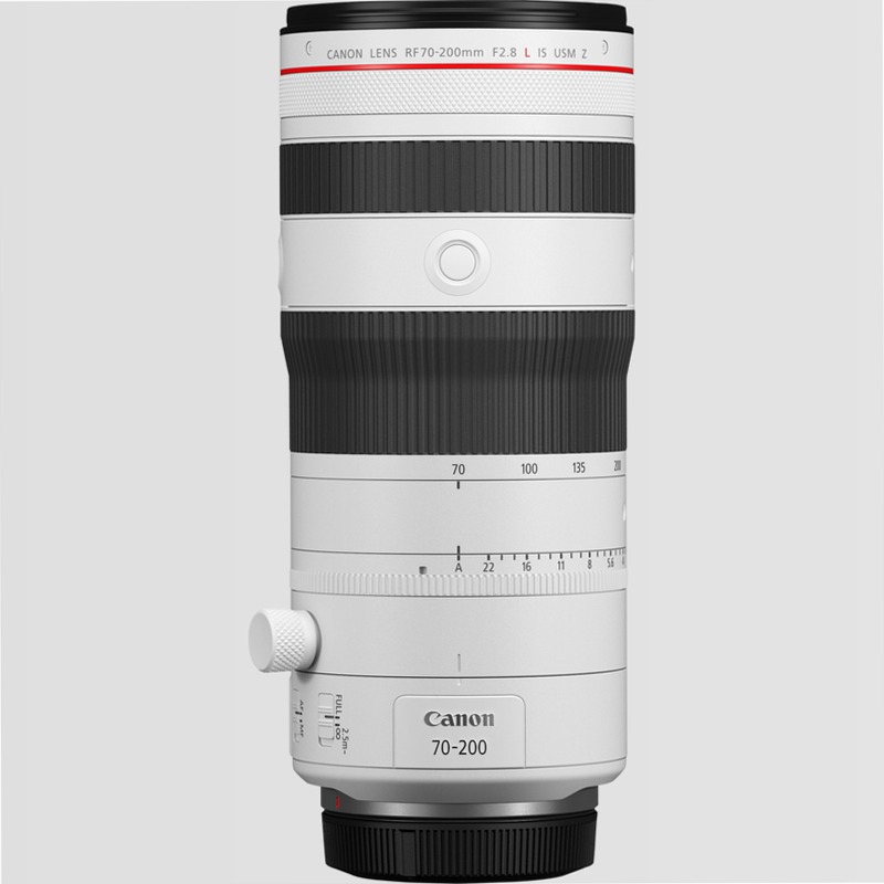 Obiettivo Canon RF 70-200mm F2.8 L IS USM Z, Bianco 140mm 5.6f/ Teleobiettivo