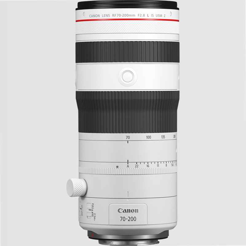 Obiettivo Canon RF 70-200mm F2.8 L IS USM Z, Bianco 140mm 5.6f/ Teleobiettivo