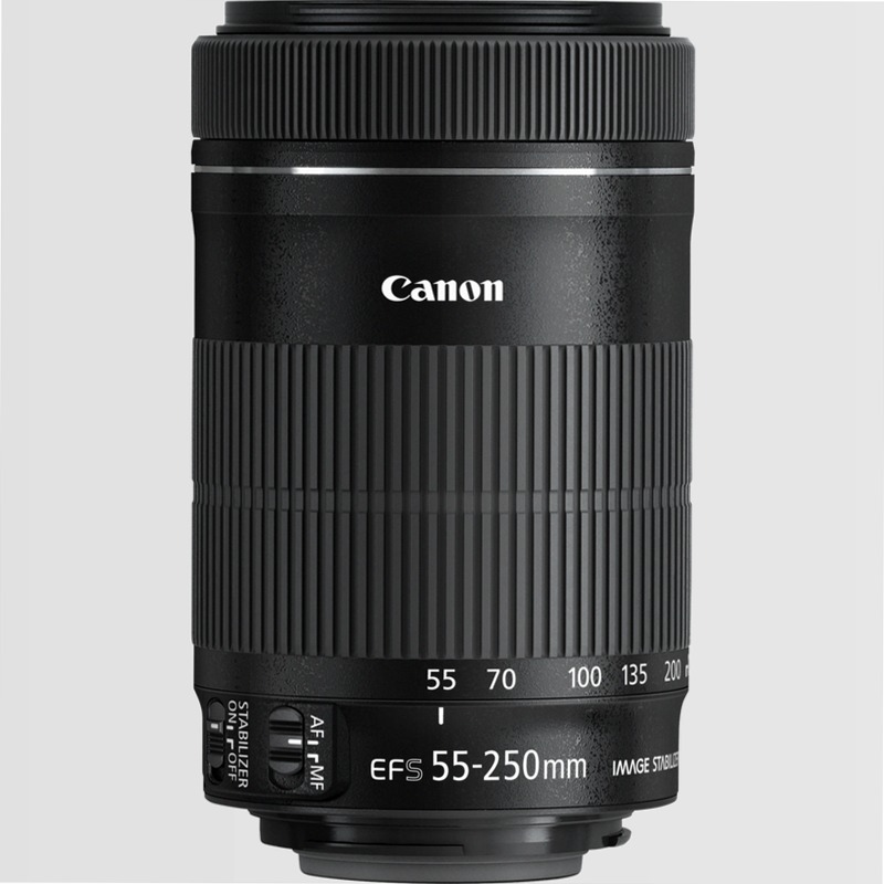 Obiettivo Canon EF-S 55-250mm f/4-5.6 IS STM 55mm 4f/ Teleobiettivo