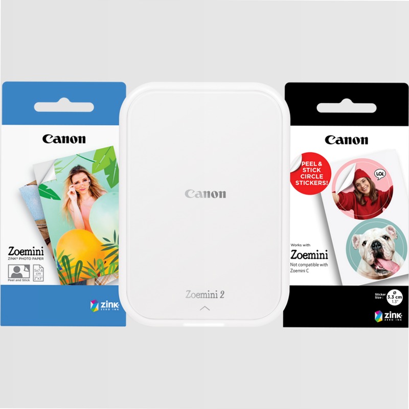 Stampante fotografica portatile Canon Zoemini 2 + Carte ZINK™ 50ppm