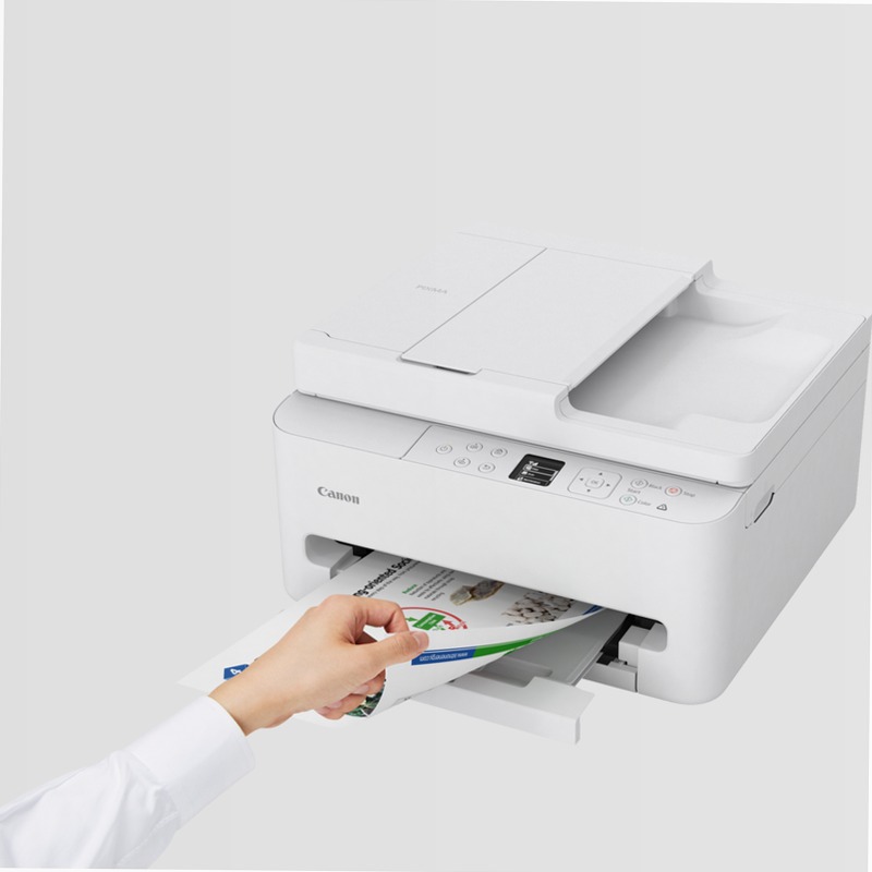Canon PIXMA TS7550i: Stampa 3-in-1 con ADF e Display OLED 100fogli Cartucce 14ppm