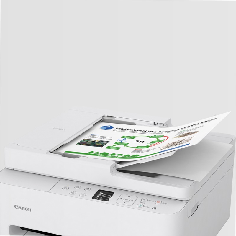 Canon PIXMA TS7550i: Stampa 3-in-1 con ADF e Display OLED 100fogli Cartucce 14ppm