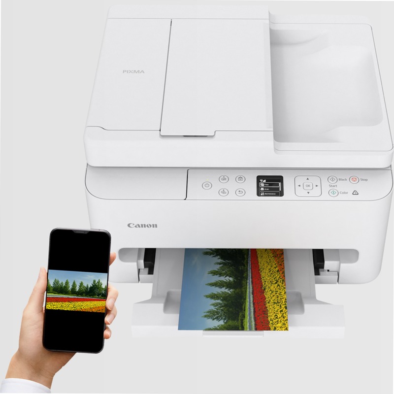 Canon PIXMA TS7550i: Stampa 3-in-1 con ADF e Display OLED 100fogli Cartucce 14ppm