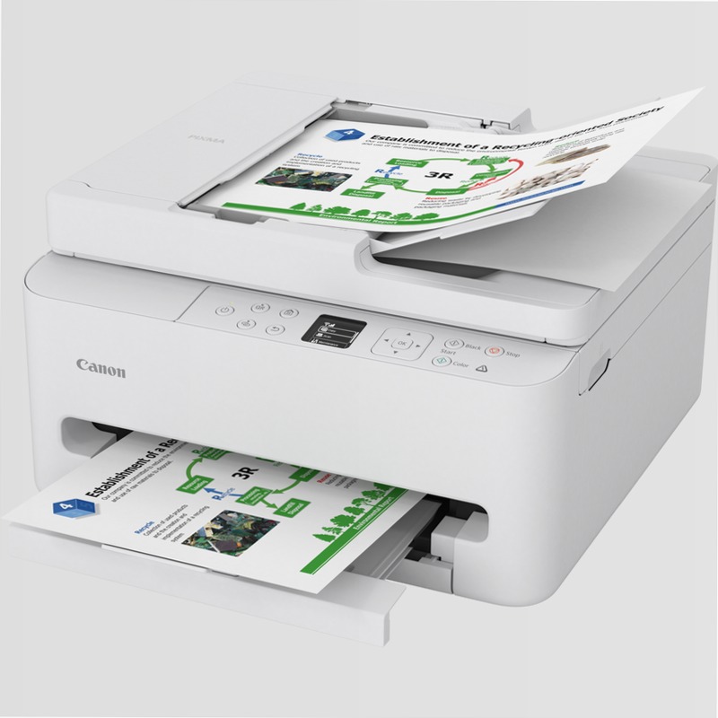 Canon PIXMA TS7550i: Stampa 3-in-1 con ADF e Display OLED 100fogli Cartucce 14ppm