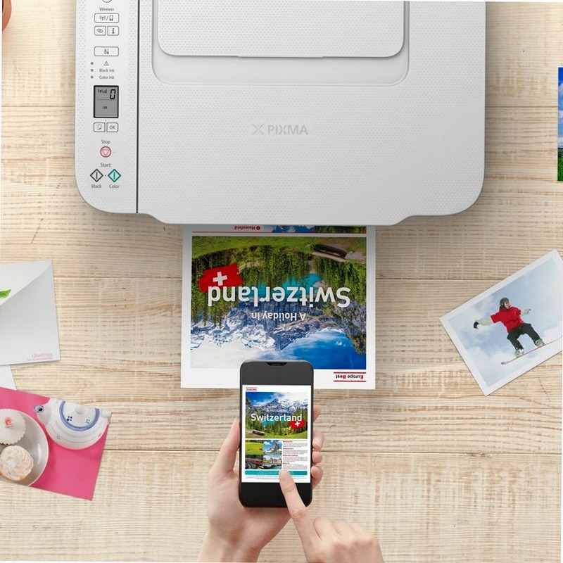 Stampante fotografica Canon PIXMA TS3751i - Bianco Inkjet Cartucce