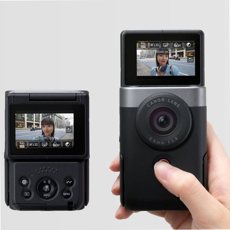 Canon PowerShot V10 - Videocamera Tascabile per Vlogging 2.8f/