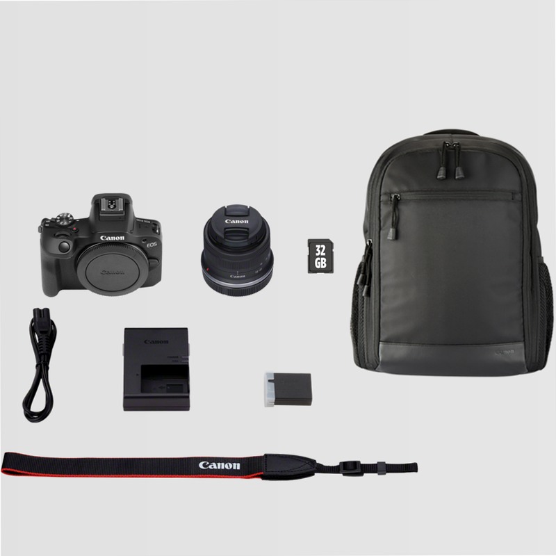 Fotocamera Mirrorless Canon EOS R100 + Obiettivo RF-S 18-45mm