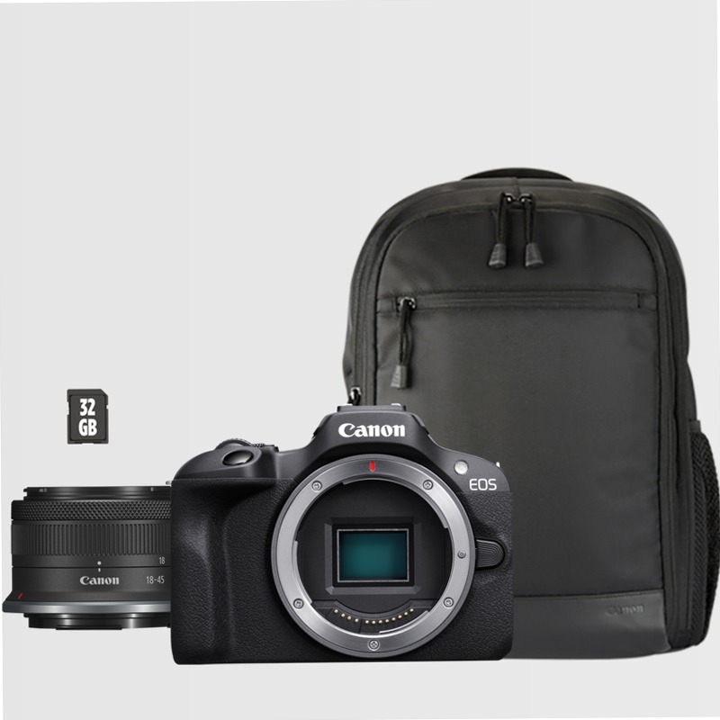 Fotocamera Mirrorless Canon EOS R100 + Obiettivo RF-S 18-45mm