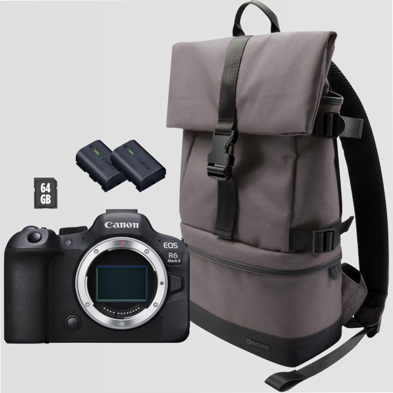 Fotocamera Mirrorless Canon EOS R6 Mark II Nero + Accessori