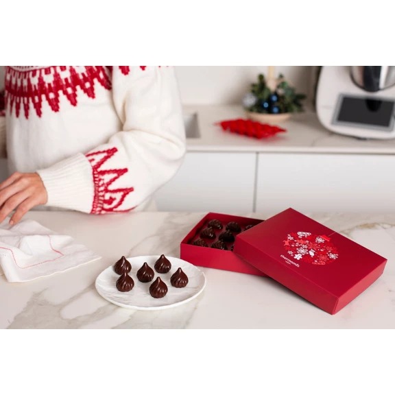 Stampo per alberelli di cioccolato e scatola regalo